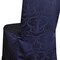 1 Piece Navy Blue Versailles Damask Jacquard Polyester Banquet Chair Cover